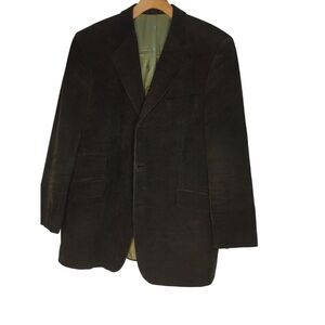 Vintage Dormeuil Brown Corduroy Blazer Jacket For Men Size 42R‎